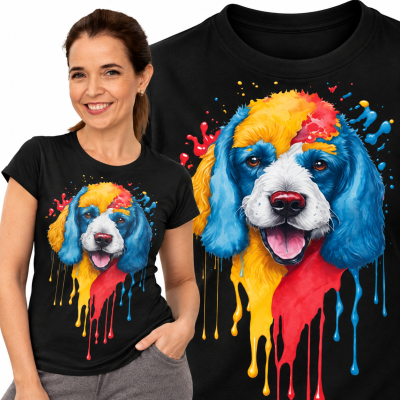 KOSZULKA DAMSKA ZWIERZĘTA  COLORDOG 2